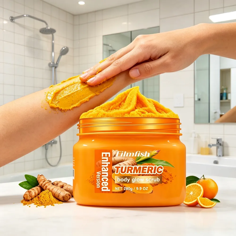 Botanical Turmeric Scrub combines mild plantingredients to enhance your skin's naturalradiance, with a soft texture that leaves asubtle, fresh glow and a smooth, even finish fora comfortable daily skincare experience.