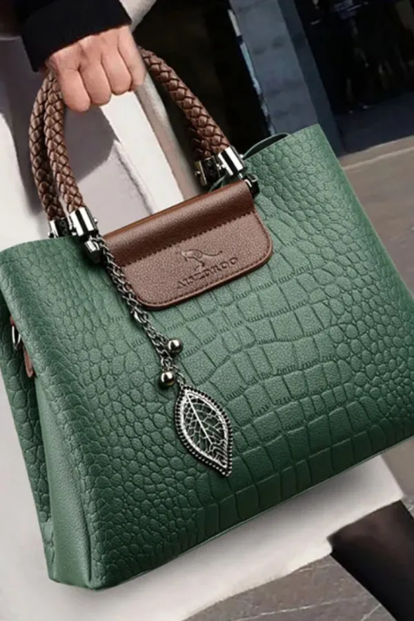 Leather Top Handle Bag