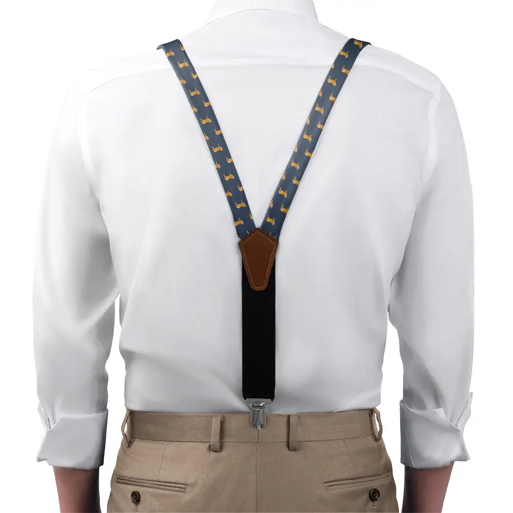 Shiba Inu Dog Theme Suspenders