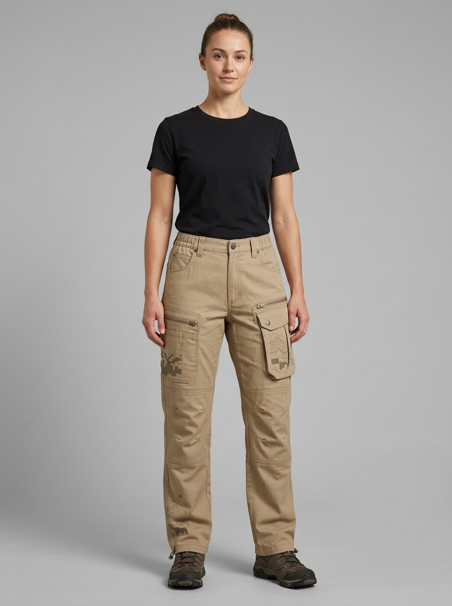 Tactical Outdoor Mountain Graphic Cargo Pants