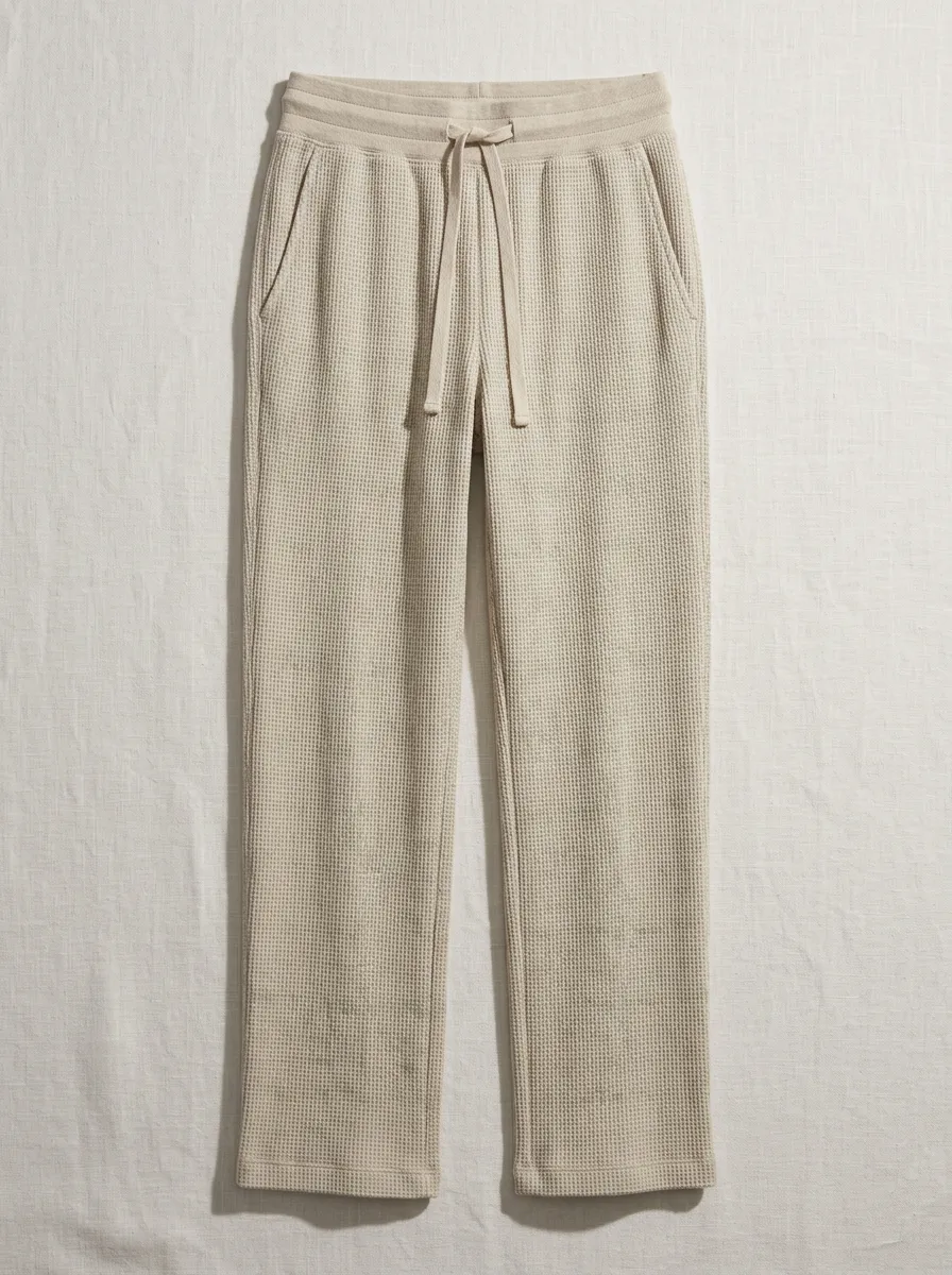 Women's Drawstring Waffle Lounge Pants