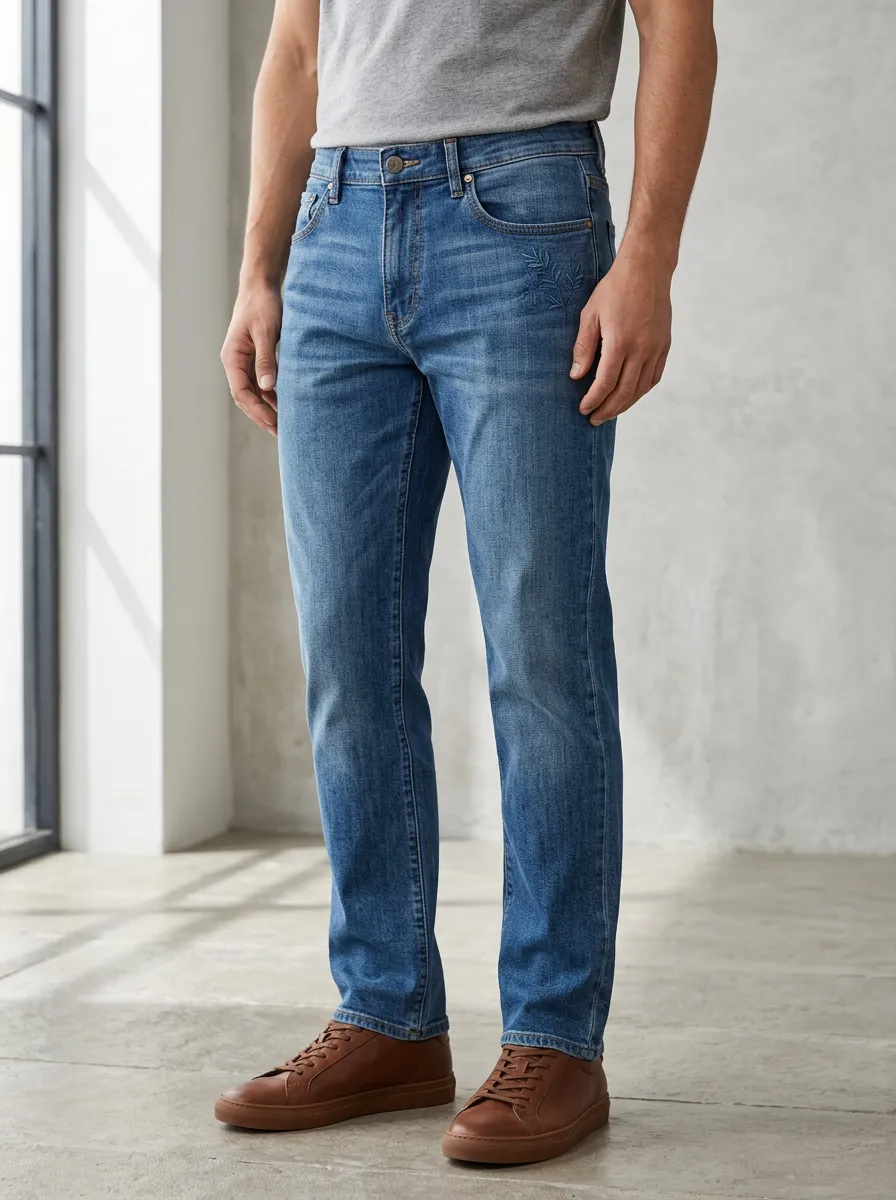 Nature Fern Leaf Jeans