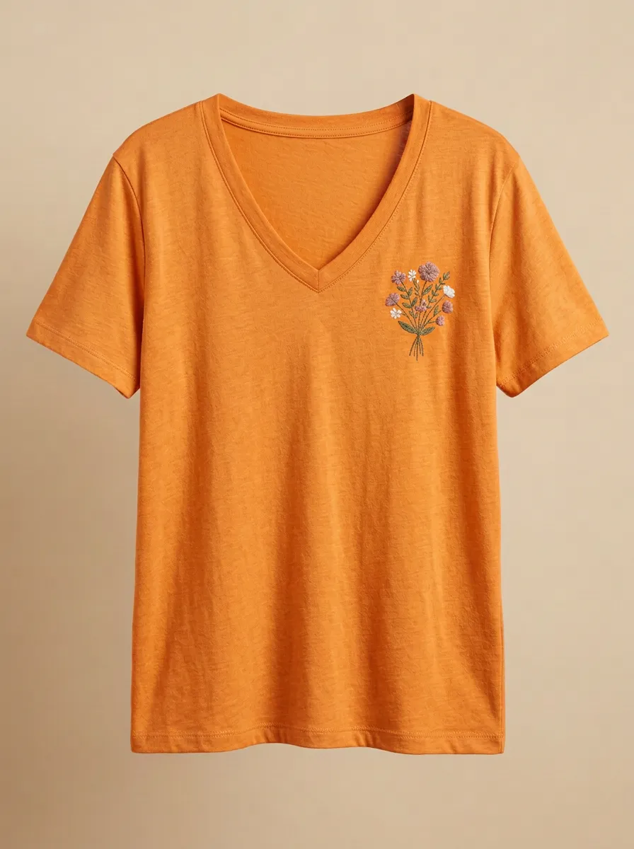 Women's Heathered V-Neck T-Shirt