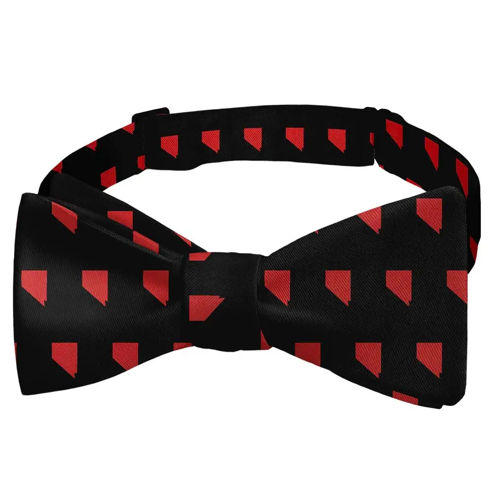 Artful Outline Motif Bow Tie