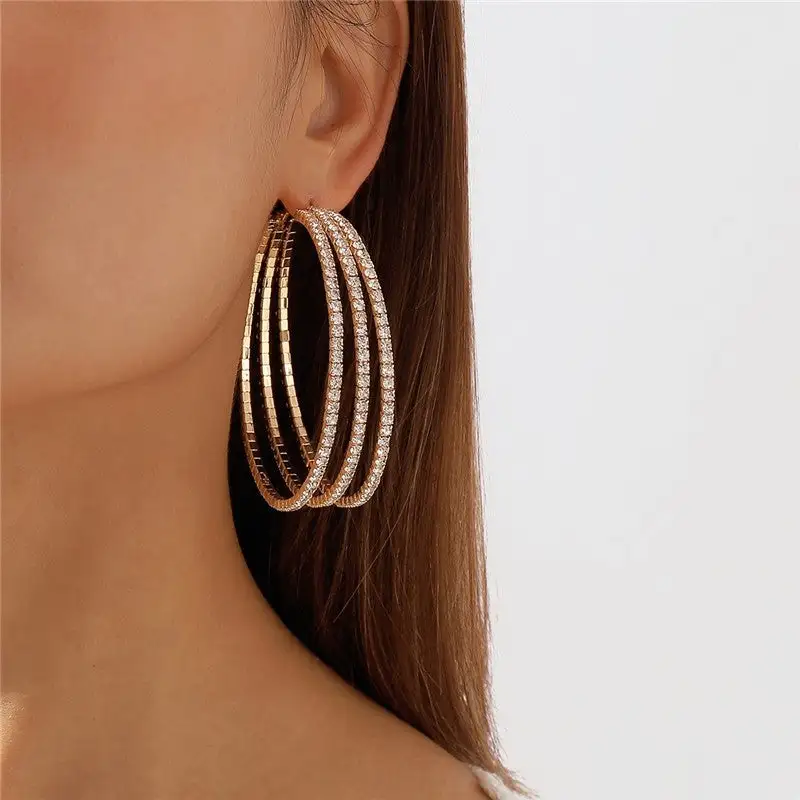 Textured Vintage Statement Earrings