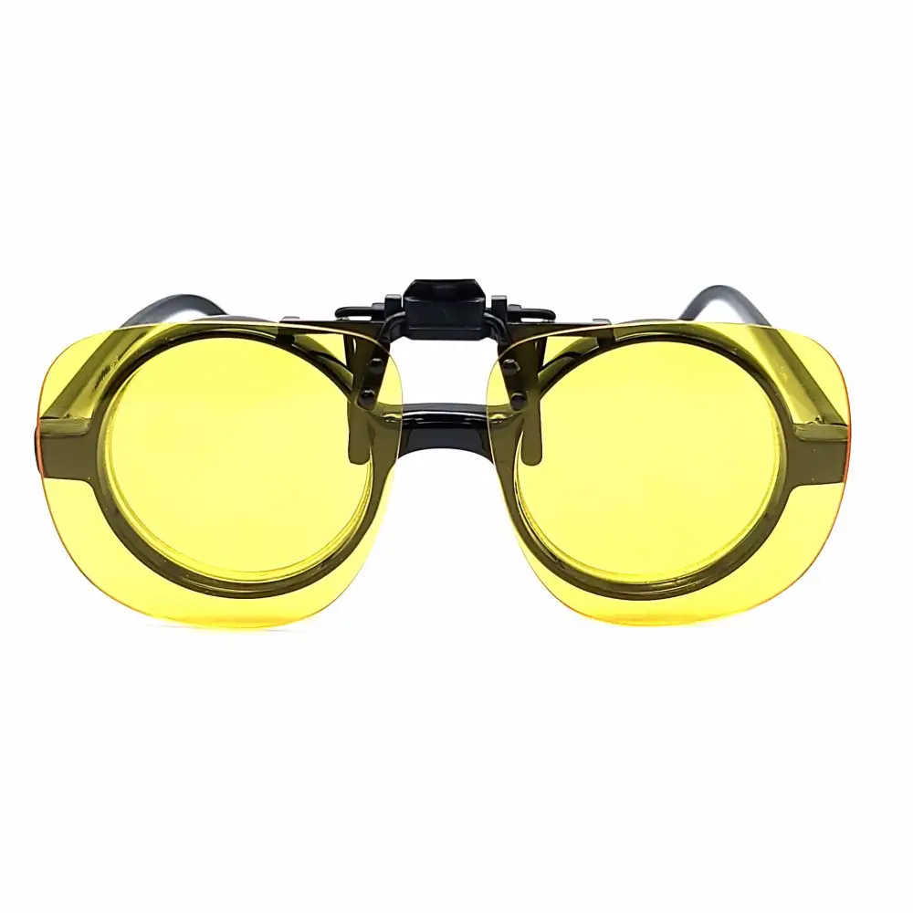 60mm Navigator Yellow Lens Flip-Up Clip-On Sunglasses