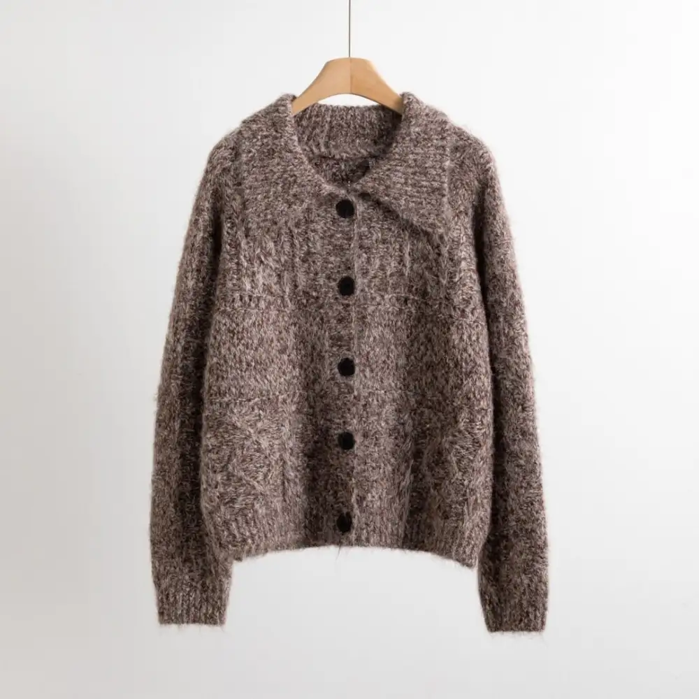 Women's Fleece Textured Cardigan