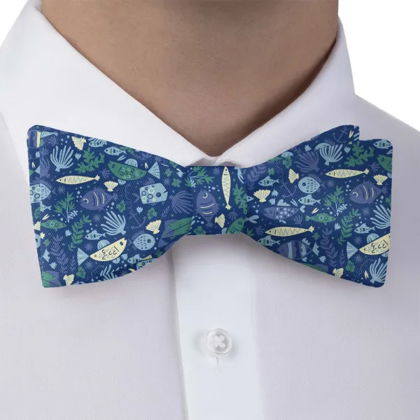 Below The Sea Pattern Bow Tie