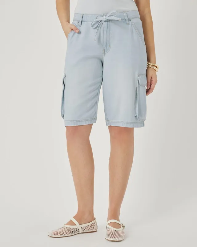 Lounge Denim Cargo Shorts