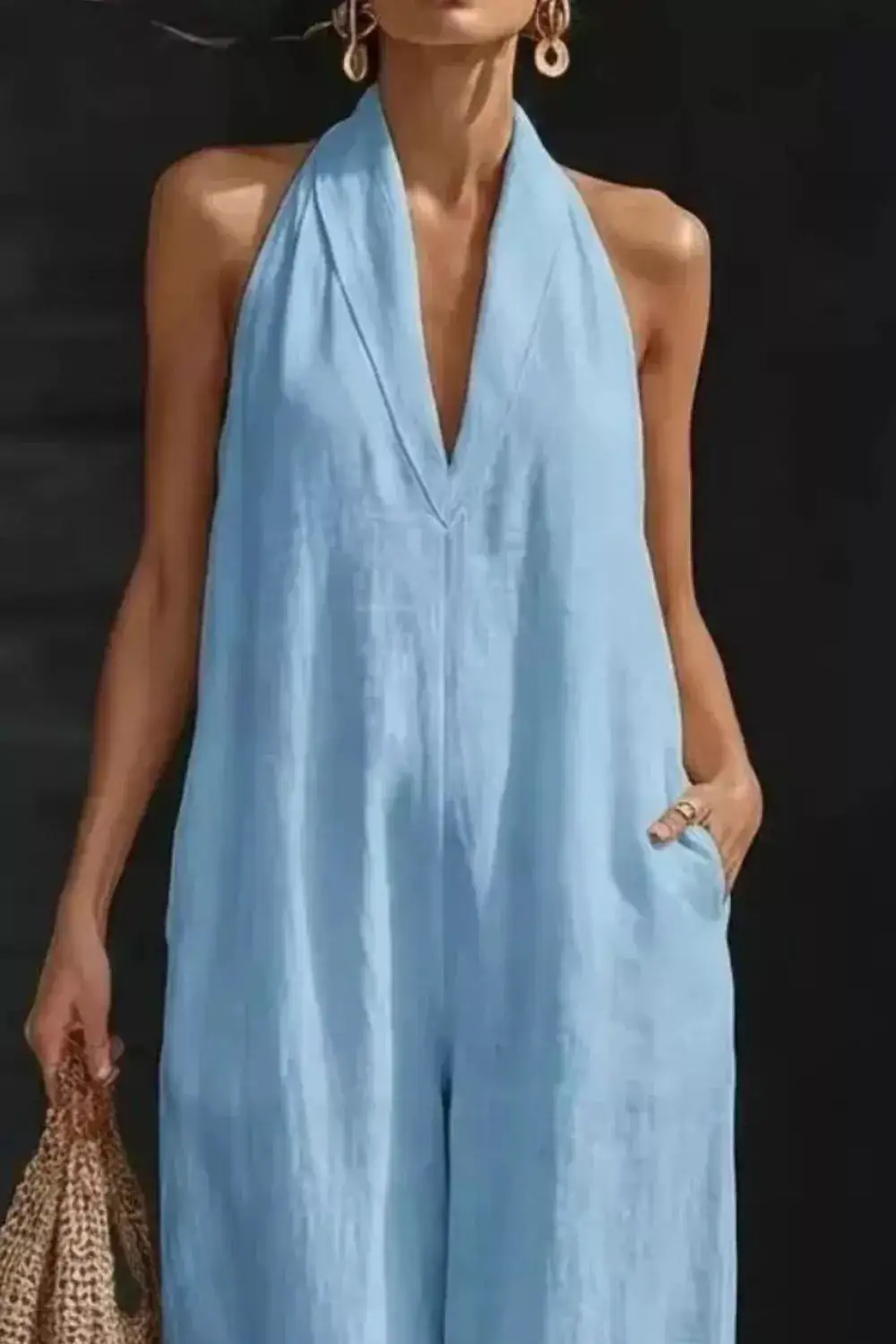 Sleeveless Wide Leg Everyday Jumpsuit
