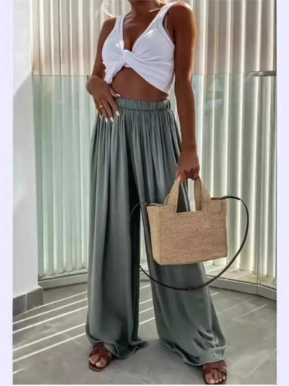 Wide Leg Flowy Pants