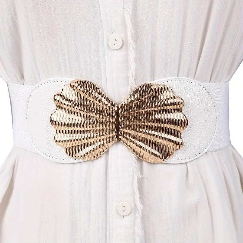 Women's Elastic Buckle Decorative Waist Belt