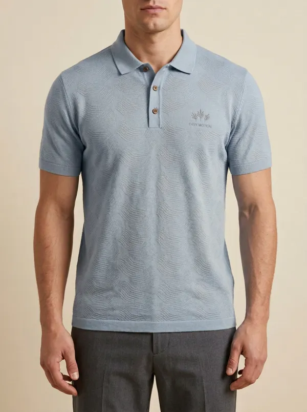 Textured Classic Men's Polo Shirt