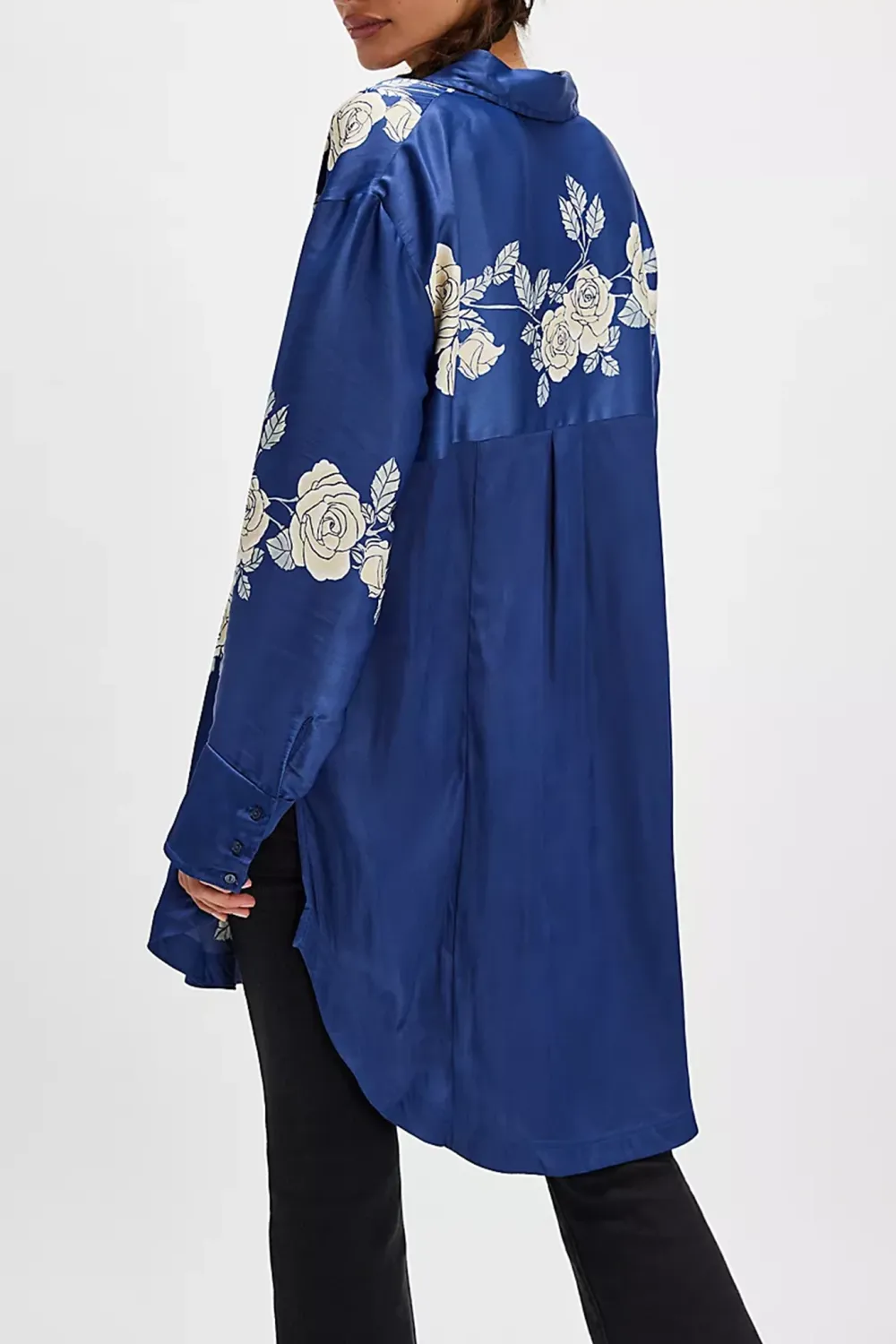 Floral Print Button Front Shirt
