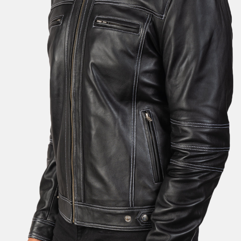 Men's Rugged Heritage Biker Leather Jacket