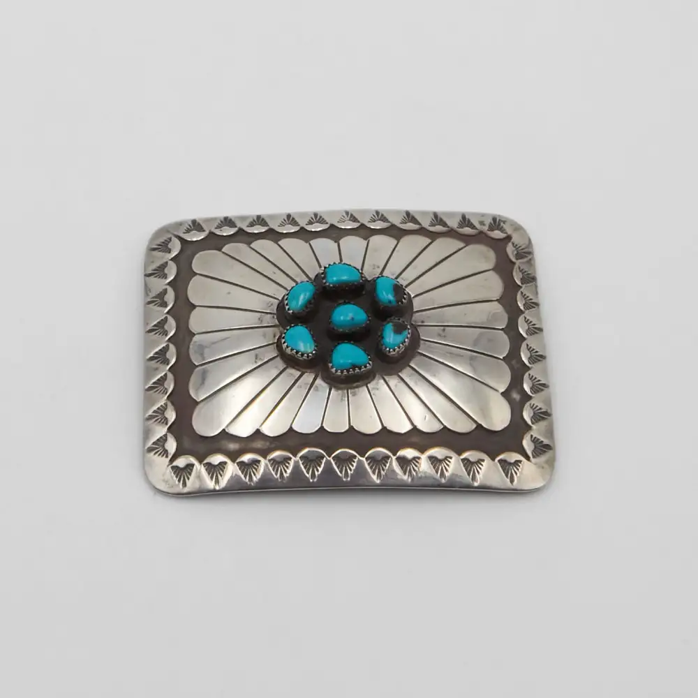 Square Stone Belt Buckle