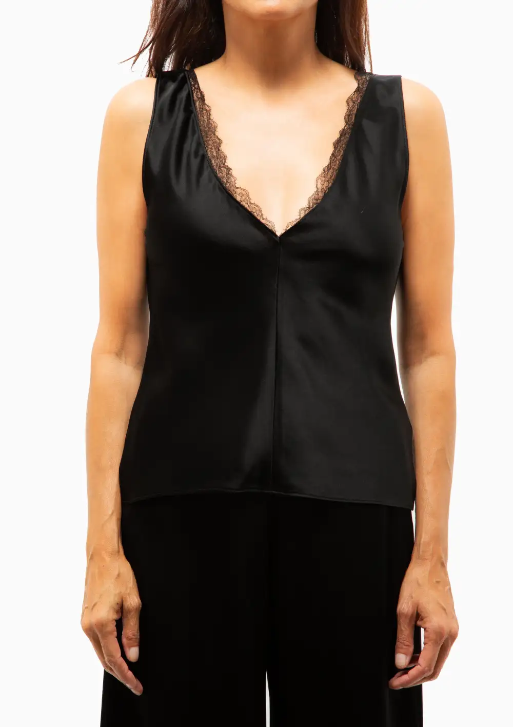 Lace V Neck Tank Top