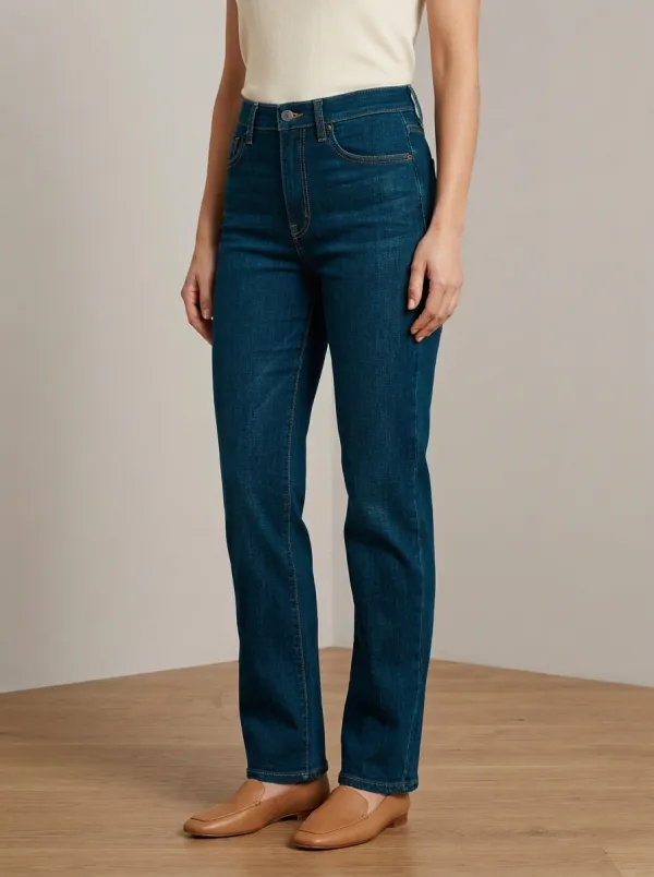 Everyday Straight-Leg Denim Denim Jeans
