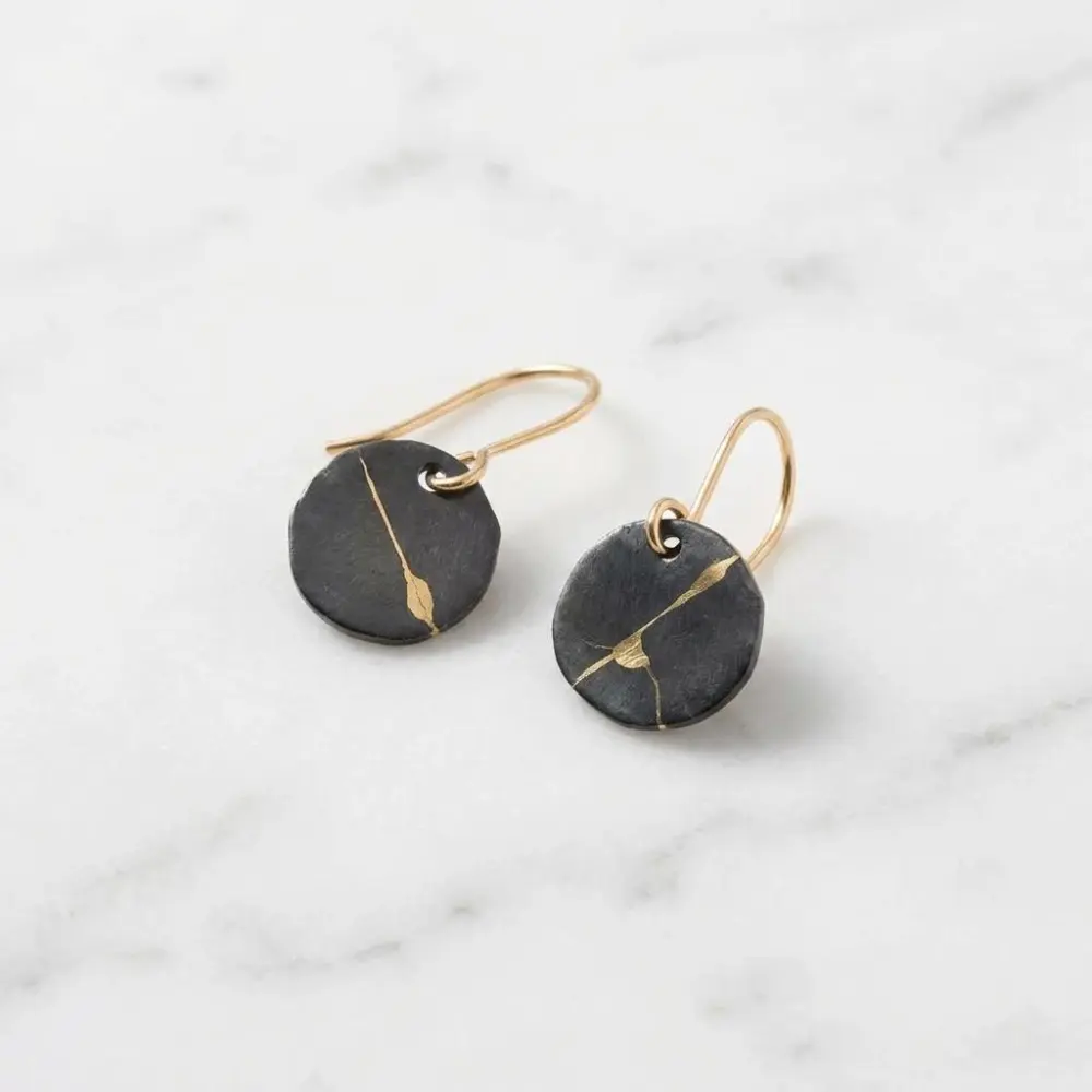 Embrace The Imperfect Kintsugi Earrings