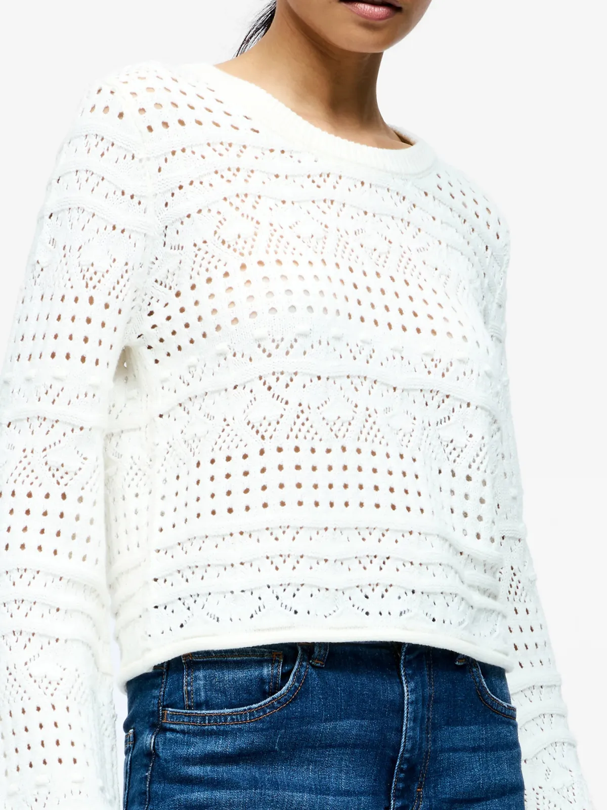 Elegant Art Open Knit Sweater
