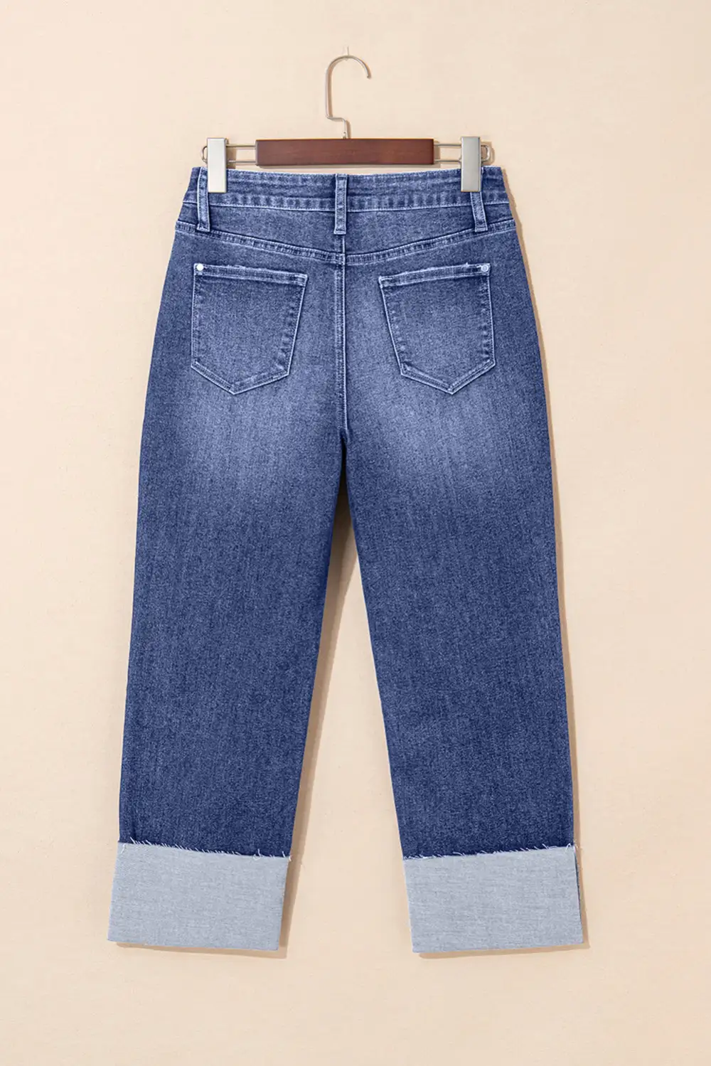 Raw Hem Sleeveless Denim Jeans