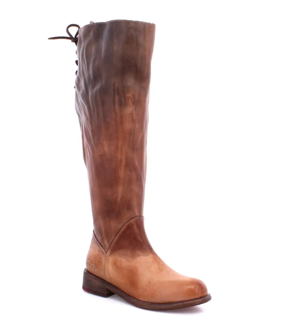 Side-Zip Lace-Up Wide-Calf Tall Boots