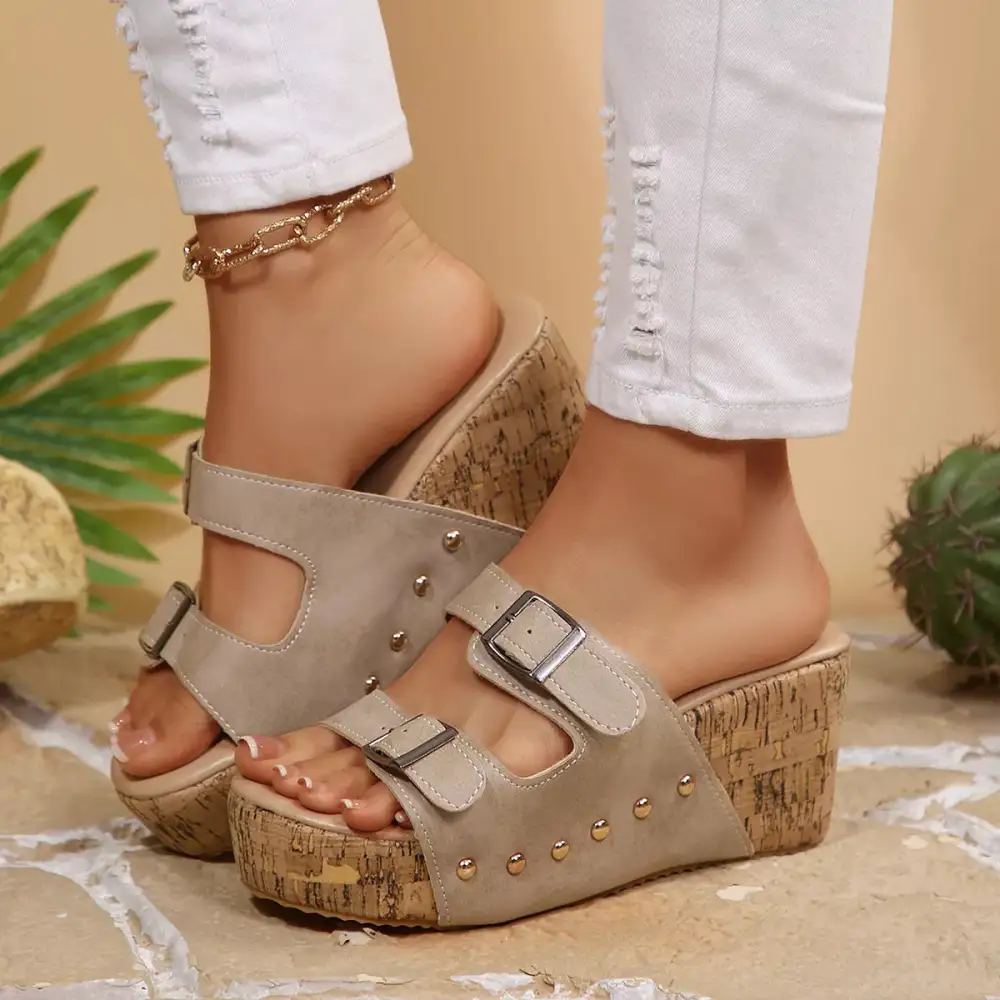 Everyday Open Toe Wedge Sandals