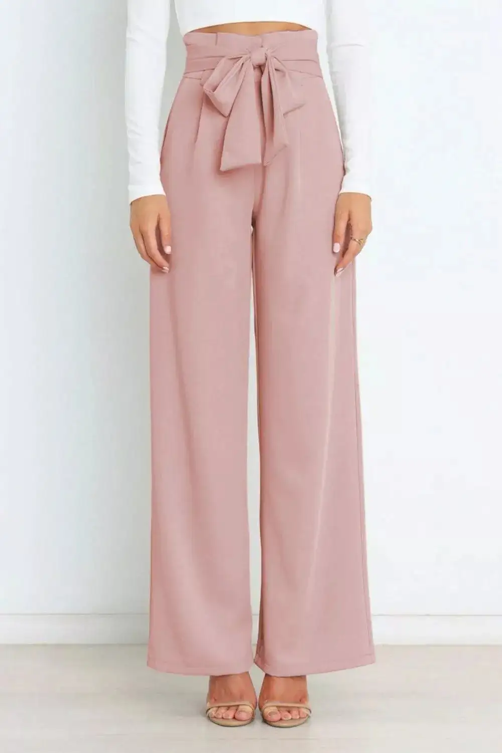 Wide Leg High Waist Pocketed Everyday Pants