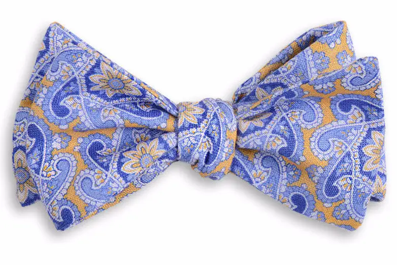 Sleek Everyday Paisley Bow Tie