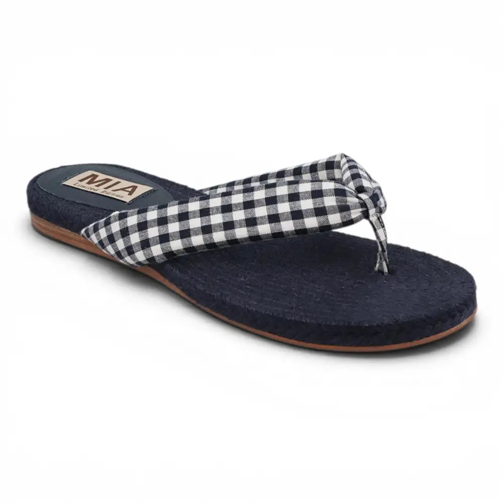 Aleena Gingham Breeze Thong Sandal