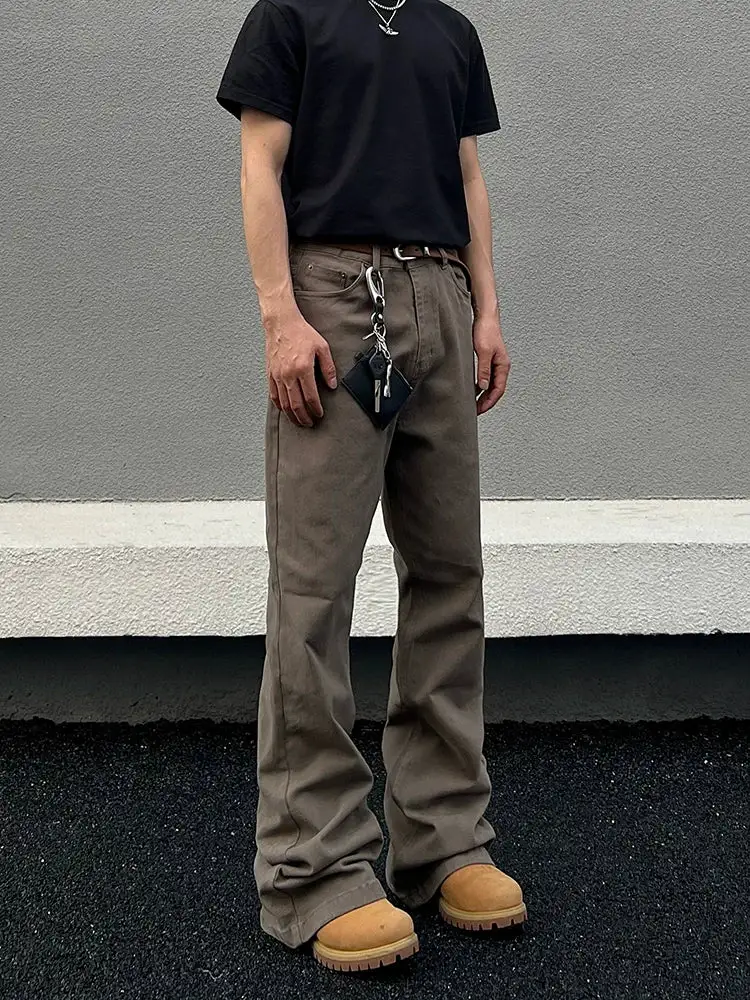 Straight-Leg Washed Workwear Jeans