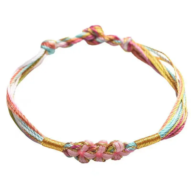 Rope Peach Blossom Knot Zongzi Braided Bracelet