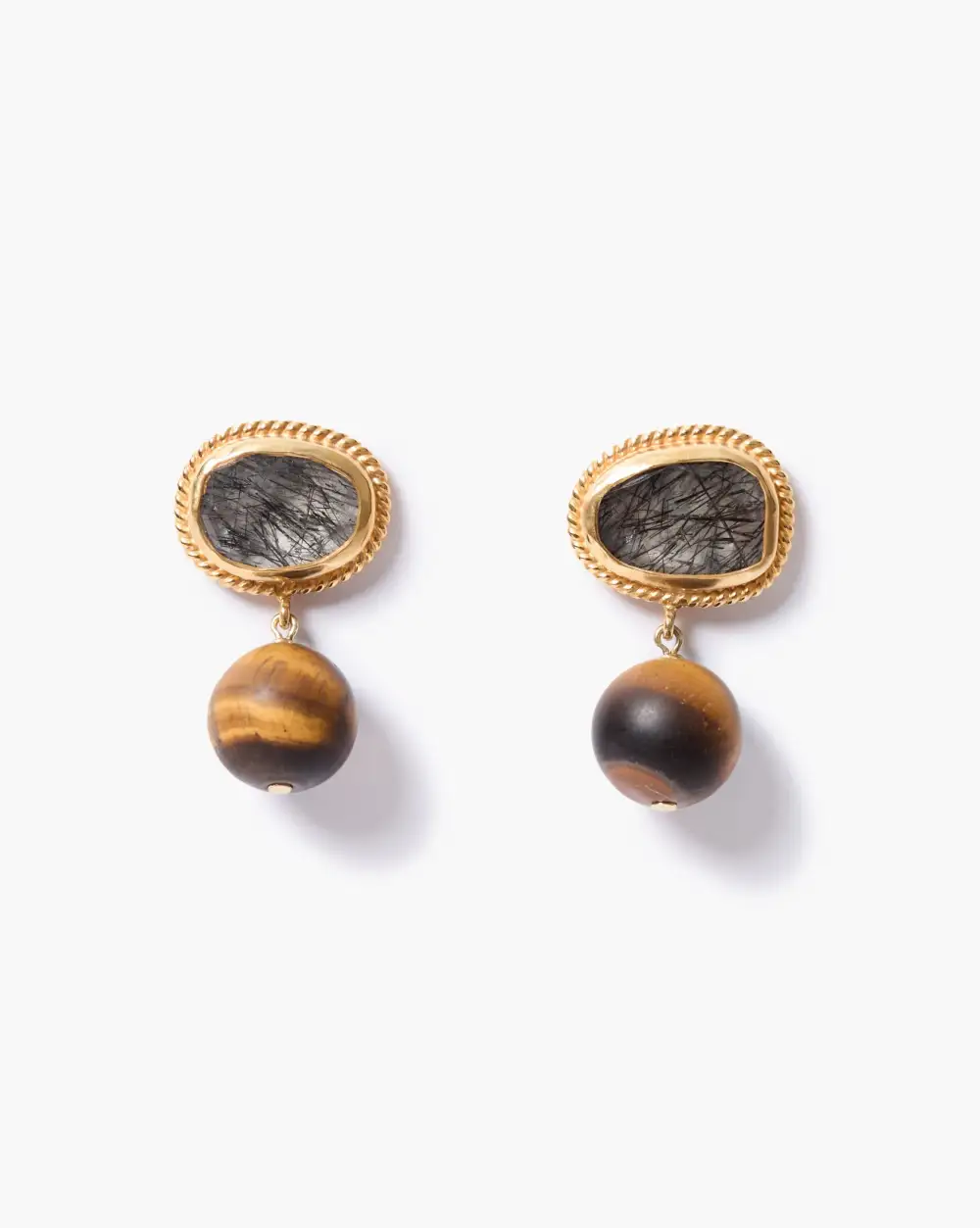 Gemstone Drop Earrings