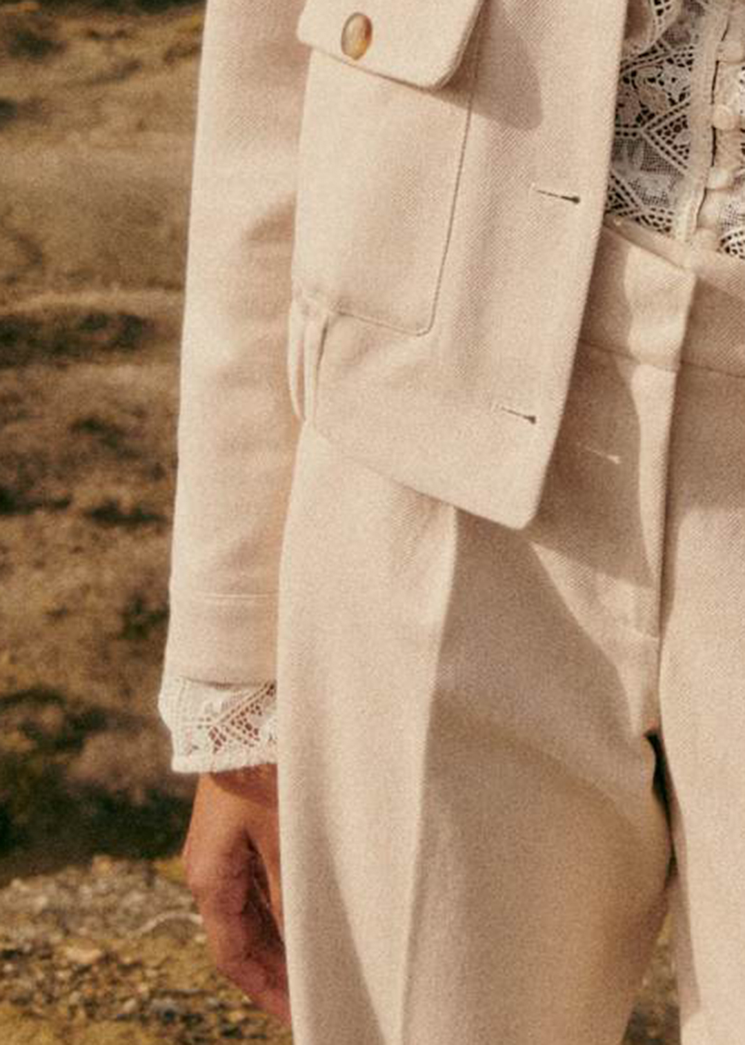 Plain Long Sleeve Jacket