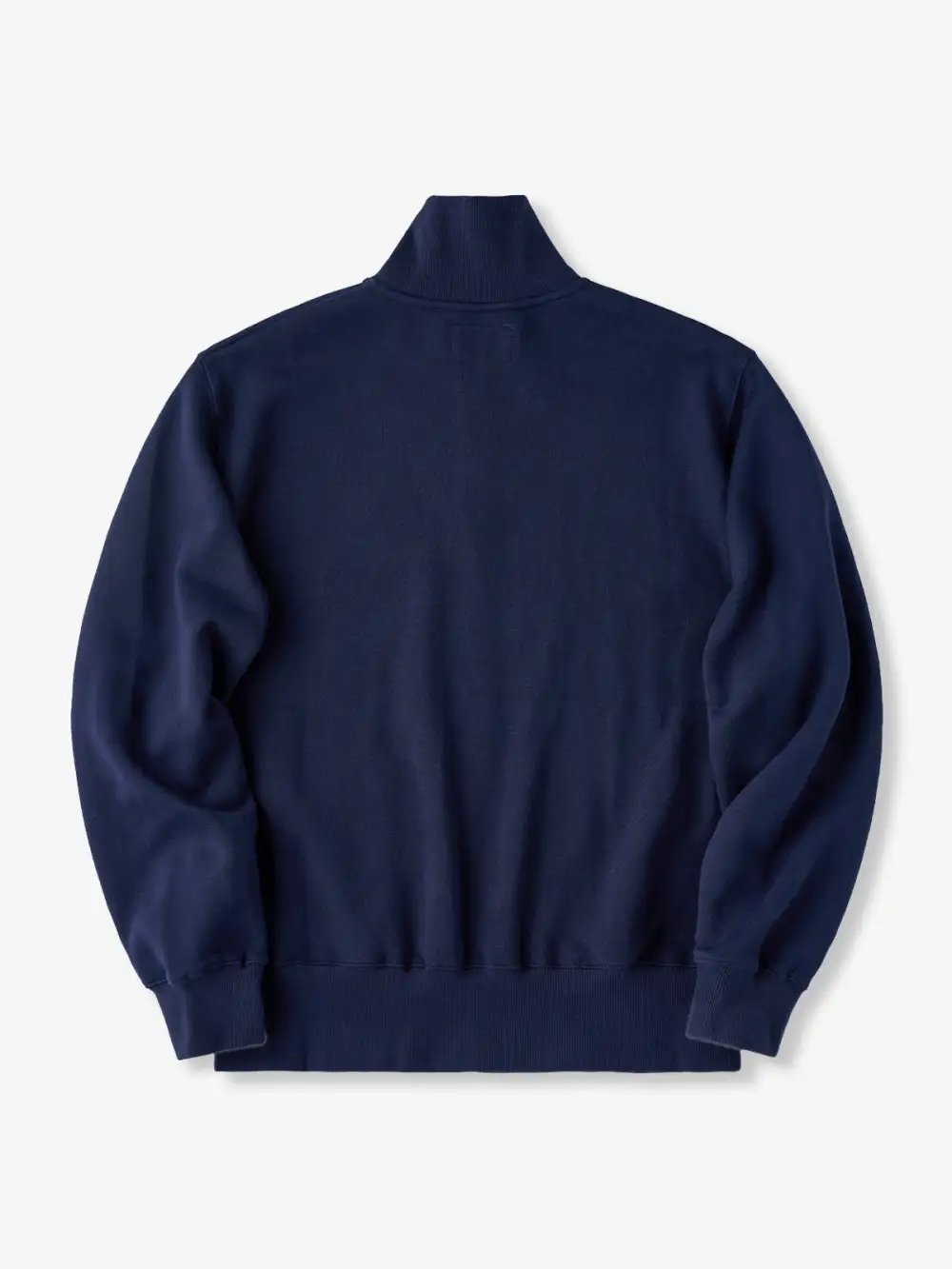Heavyweight Half-Zip Embroidered Stand-Collar Sweatshirt