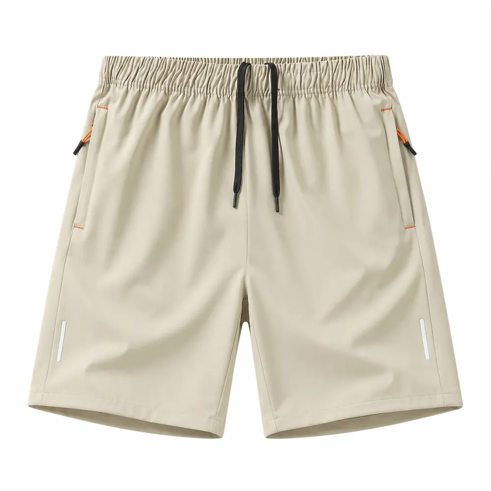 Men's 5-Pack Quick-Dry Slim-Fit Solid-Color Athletic Shorts
