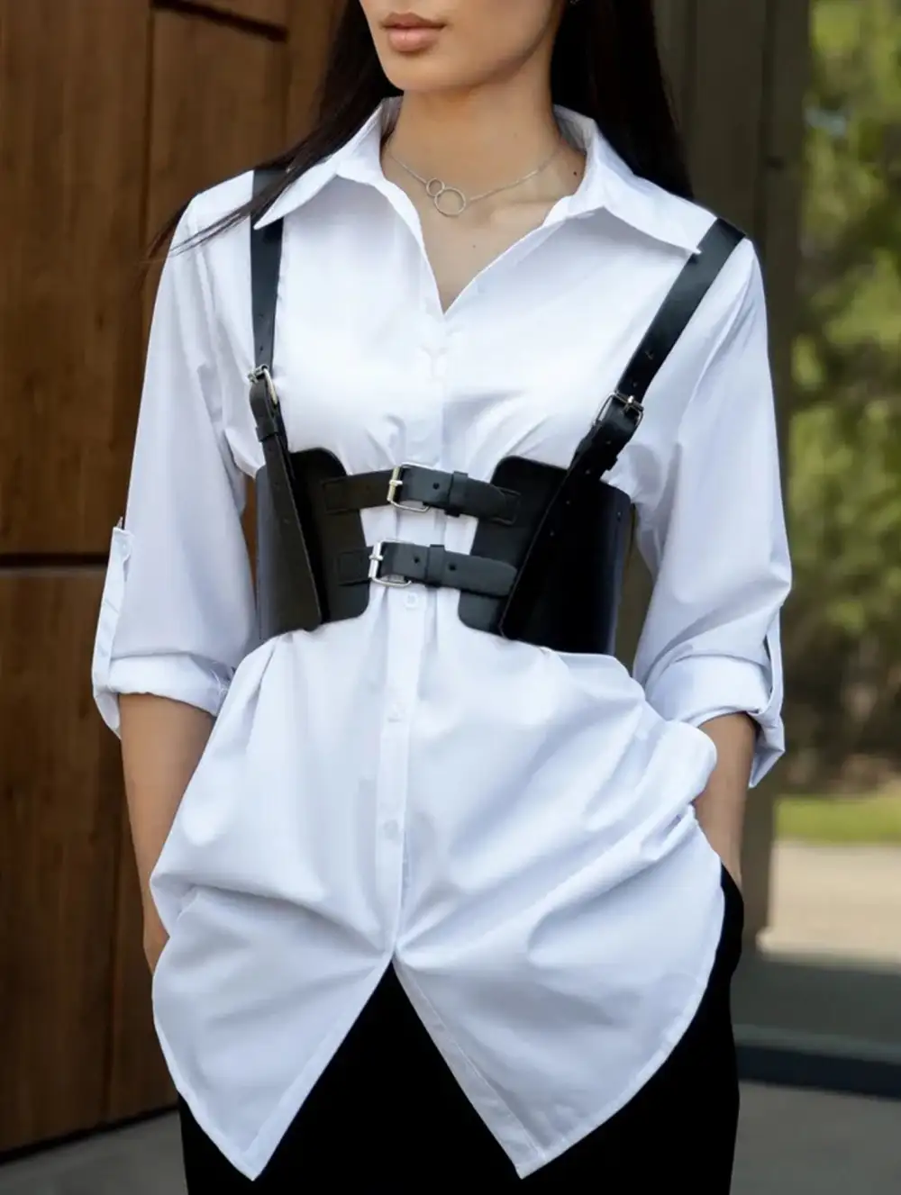 Polo Button Blouse
