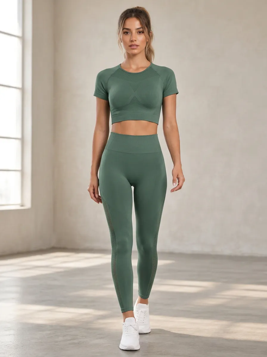Women's Flow Seamless Printed Leggings Set