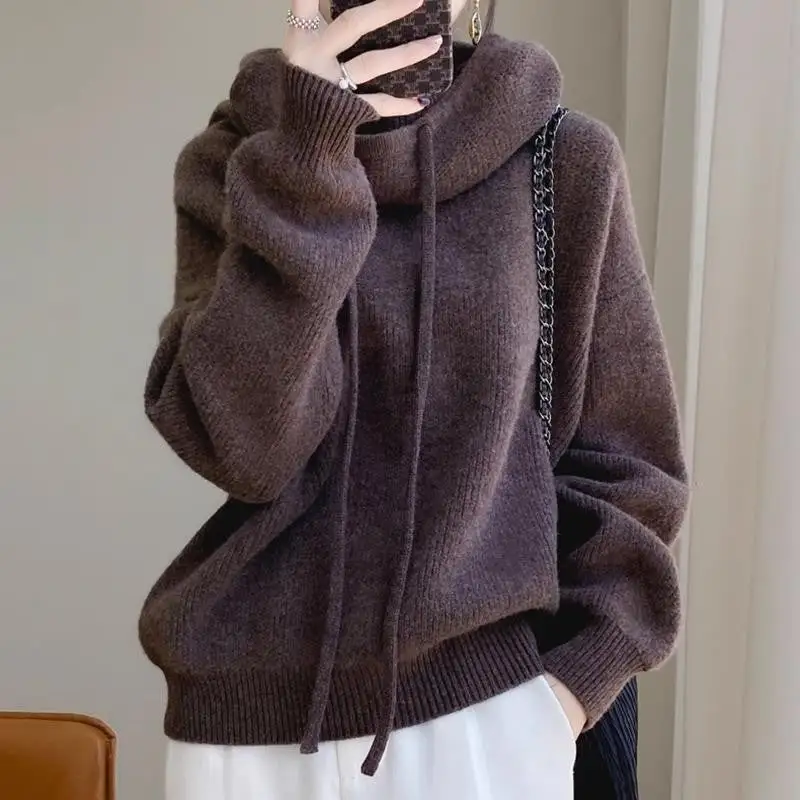 Textured Women's Knit Relaxed Sweater