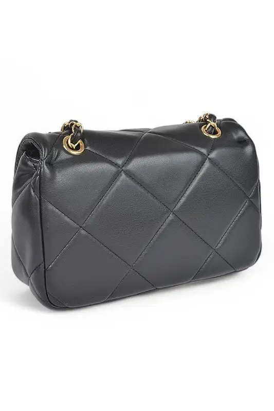 Quilted Twist Shoulder Bag