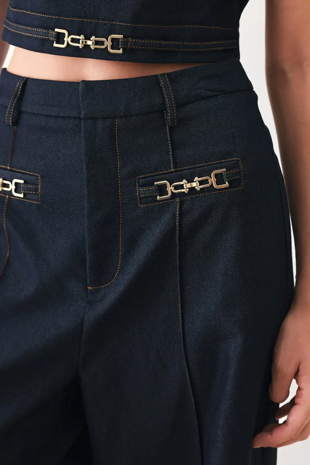 Graceful Woven Wide Leg Pants