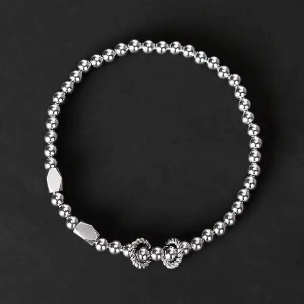 Small Beads Titanium Steel Stimulation Bracelet