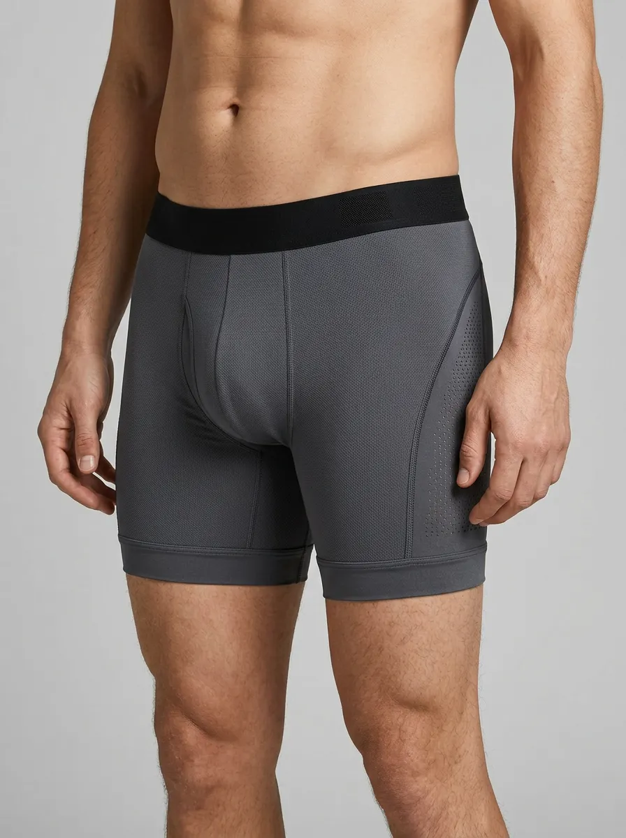 Supportive-Look Performance Athletic Silhouette Men's Boxer Briefs