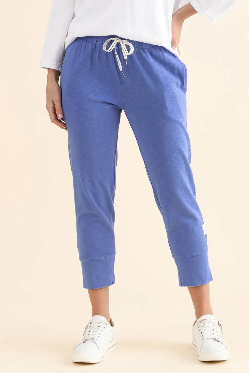 Cotton Mid Rise Elastic Waist Sweatpants