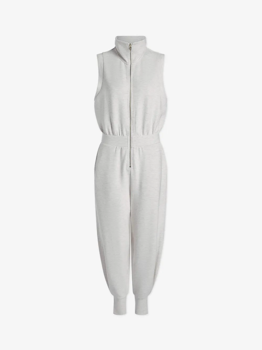 Elegant Sleeveless Zip-Front Jumpsuit