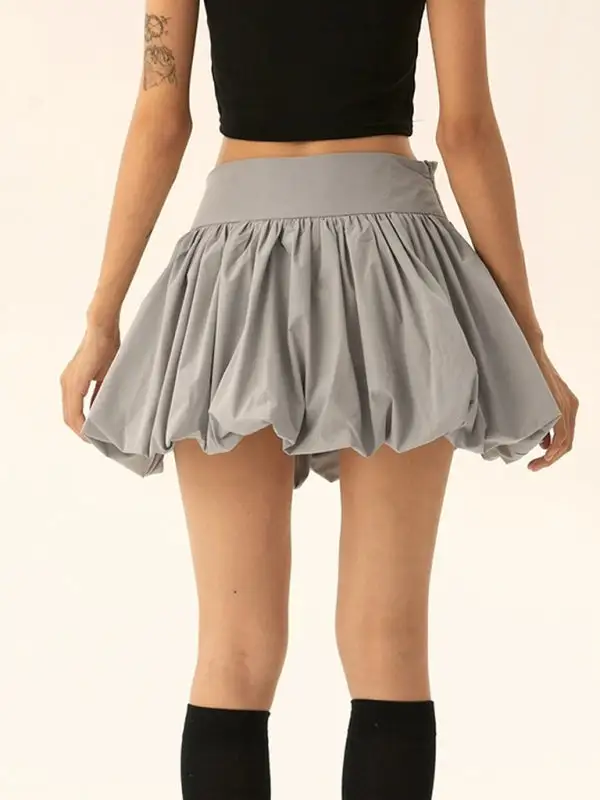 Smart Cotton Blend Pocket Detail Skirt