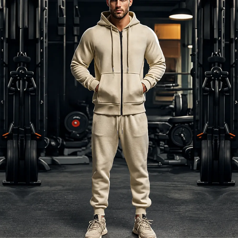 Fleece-Lined Zip Hoodie Jogger Se