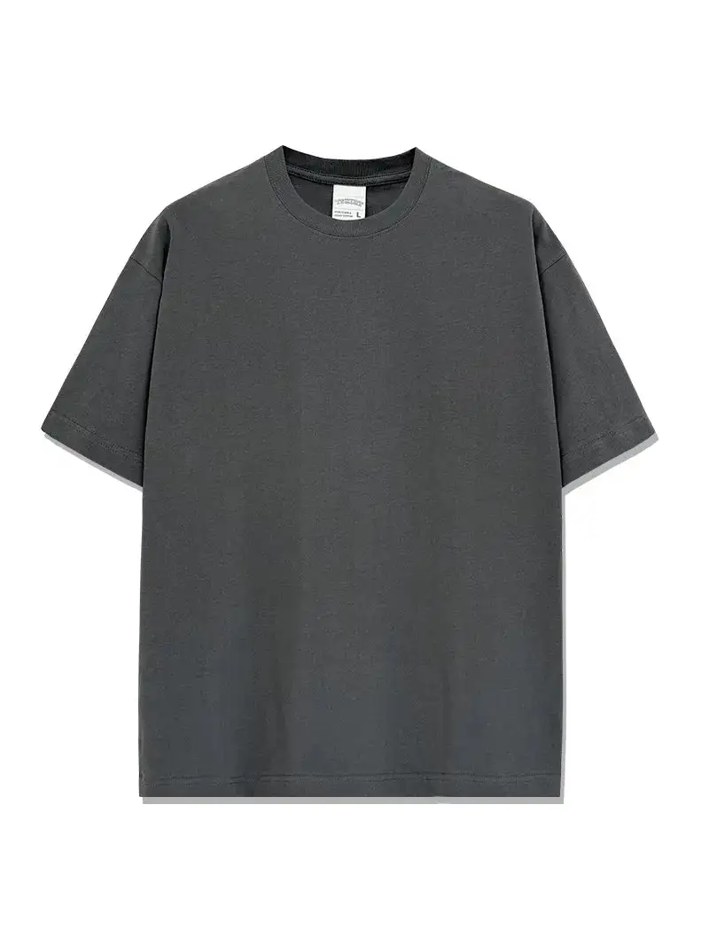 Woven Crew Neck Short Sleeve Tee