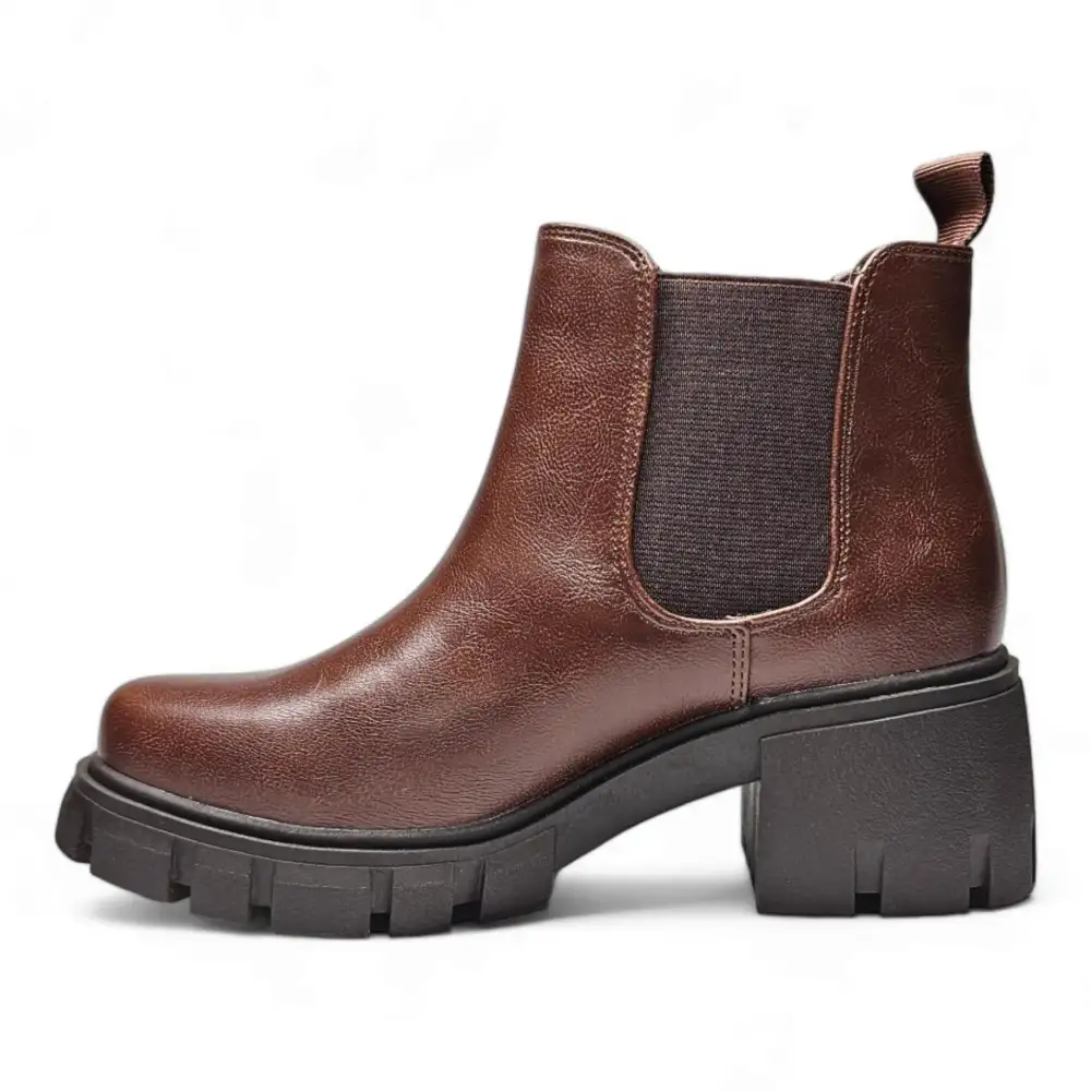 Poppy Lug Sole Slip-On Chelsea Bootie