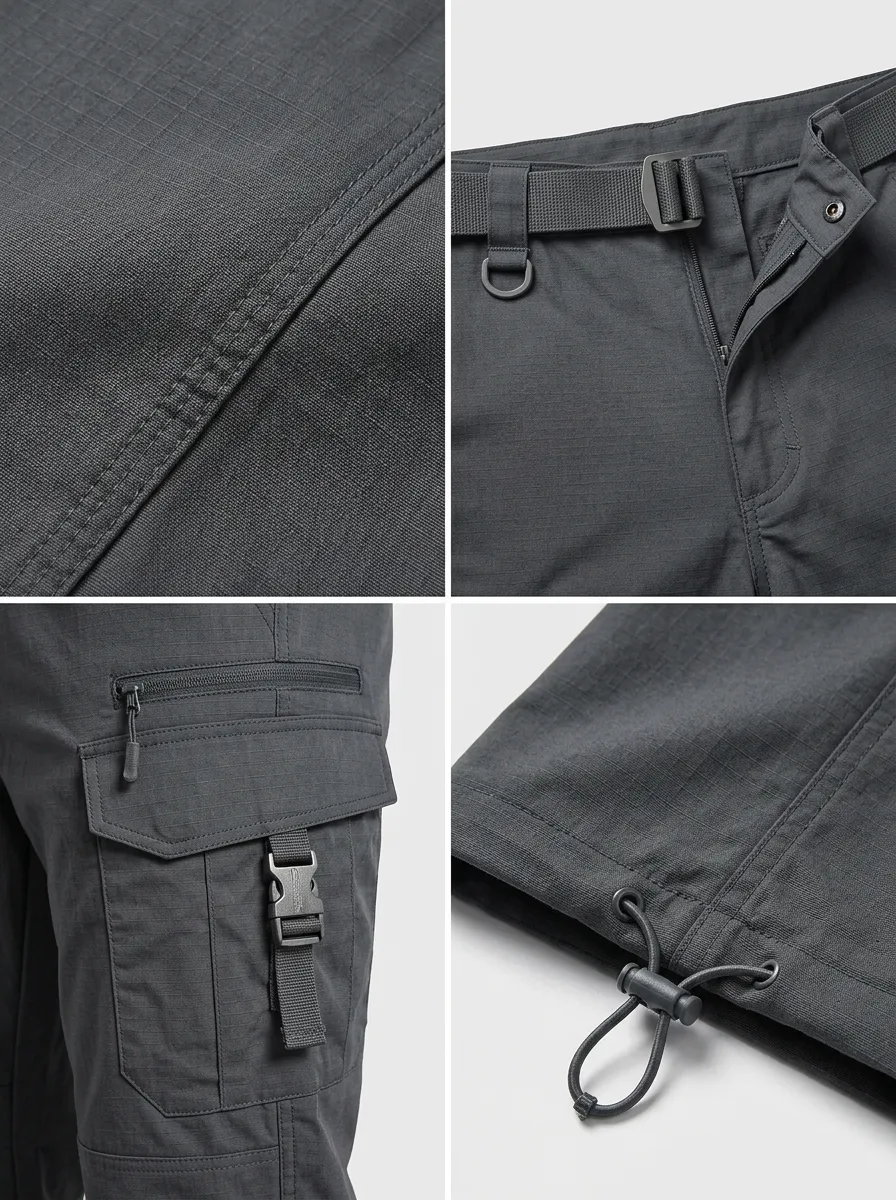 Men's Rugged Tactical Outdoor Multi-Pocket Cargo Pants